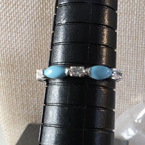 Vintage Avon Sterling Silver Semi Precious Gemstone Ring Size 7 NWT - Picture 1 of 7